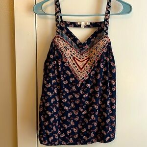 Skies are Blue embroidered tank